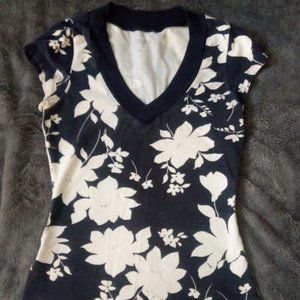 Express Sexy Stretch Navy Blue Top, XS